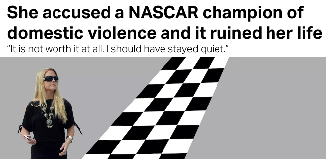 Sports Illustrated: Kurt Busch's accuser Patricia Driscoll says she's paying heavy price in case